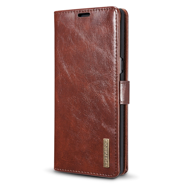 DG.MING for Galaxy Note 8 Genuine Leather Horizontal Flip Detachable Magnetic Protective Case with Holder & Card Slots & Lanyard