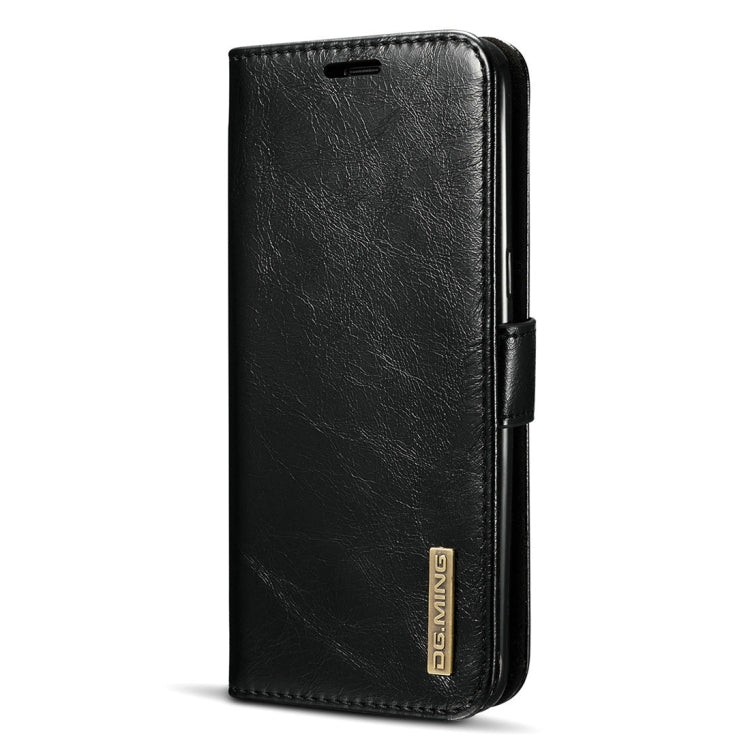 DG.MING for Galaxy S8 + / G955 Genuine Leather Horizontal Flip Detachable Magnetic Protective Case with Holder & Card Slots & Lanyard
