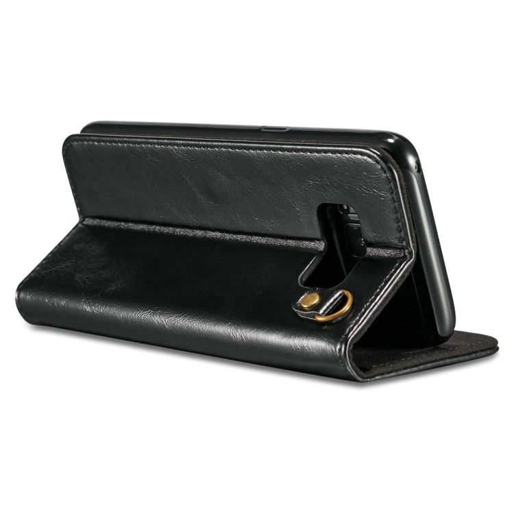 DG.MING for Galaxy S8 + / G955 Genuine Leather Horizontal Flip Detachable Magnetic Protective Case with Holder & Card Slots & Lanyard