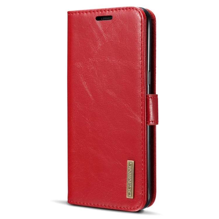 DG.MING for Galaxy S8 + / G955 Genuine Leather Horizontal Flip Detachable Magnetic Protective Case with Holder & Card Slots & Lanyard