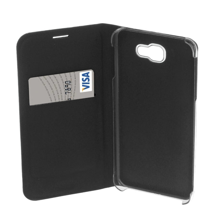 For Galaxy A3 (2017) / A320 Pure Colour Horizontal Flip Leather Protective Case with Card Slot