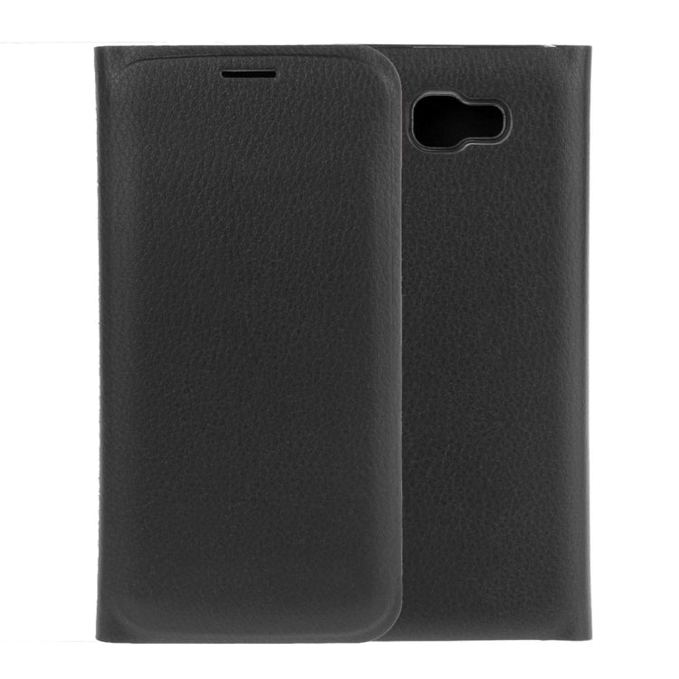For Galaxy A3 (2017) / A320 Pure Colour Horizontal Flip Leather Protective Case with Card Slot