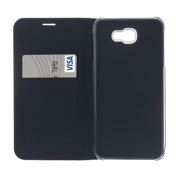 For Galaxy A3 (2017) / A320 Pure Colour Horizontal Flip Leather Protective Case with Card Slot