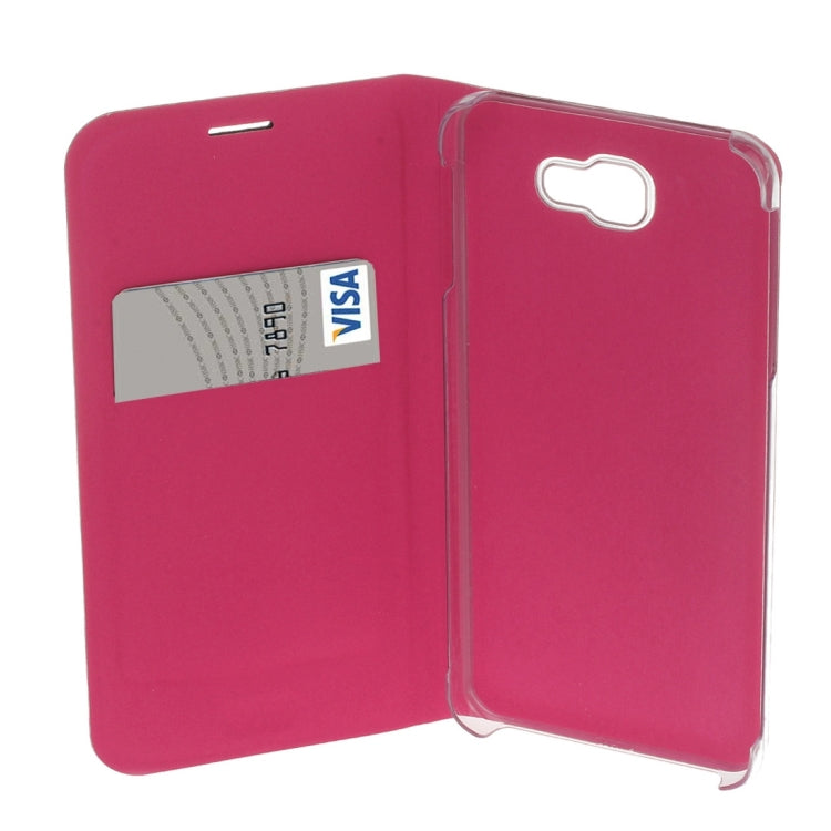 For Galaxy A3 (2017) / A320 Pure Colour Horizontal Flip Leather Protective Case with Card Slot