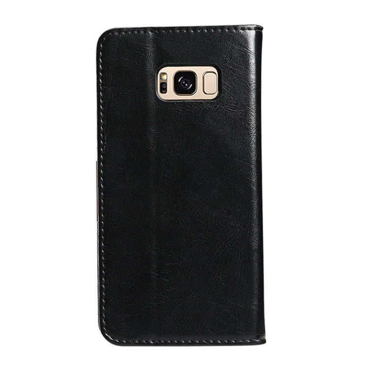 KALAIDENG ROYALE Series for Galaxy S8 TPU Magnetic Horizontal Flip Genuine Leather Case with Card Slots & Holder