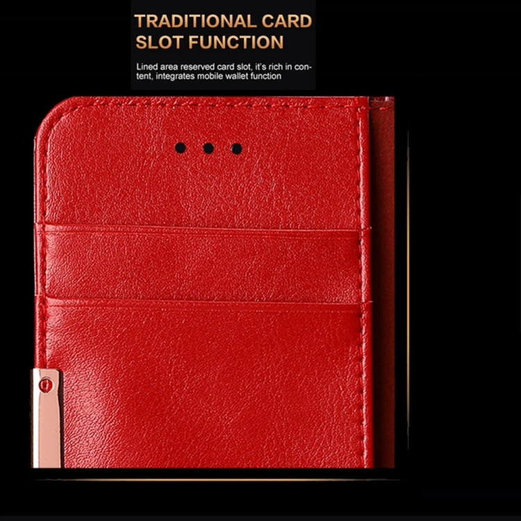 KALAIDENG ROYALE Series for Galaxy S8 TPU Magnetic Horizontal Flip Genuine Leather Case with Card Slots & Holder