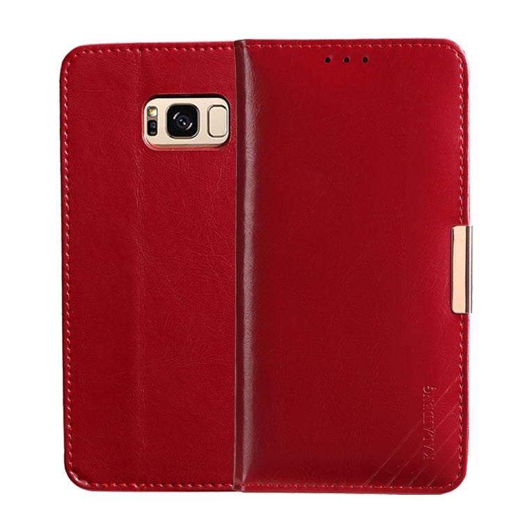 KALAIDENG ROYALE Series for Galaxy S8 TPU Magnetic Horizontal Flip Genuine Leather Case with Card Slots & Holder