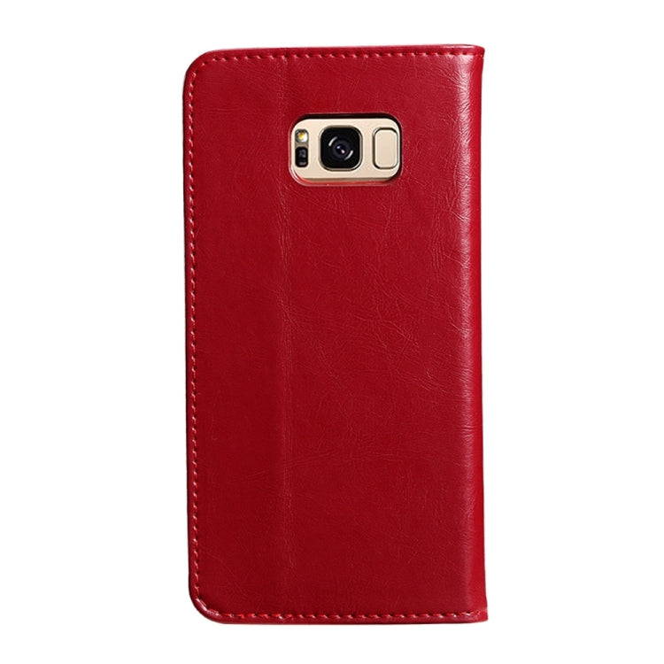 KALAIDENG ROYALE Series for Galaxy S8 TPU Magnetic Horizontal Flip Genuine Leather Case with Card Slots & Holder