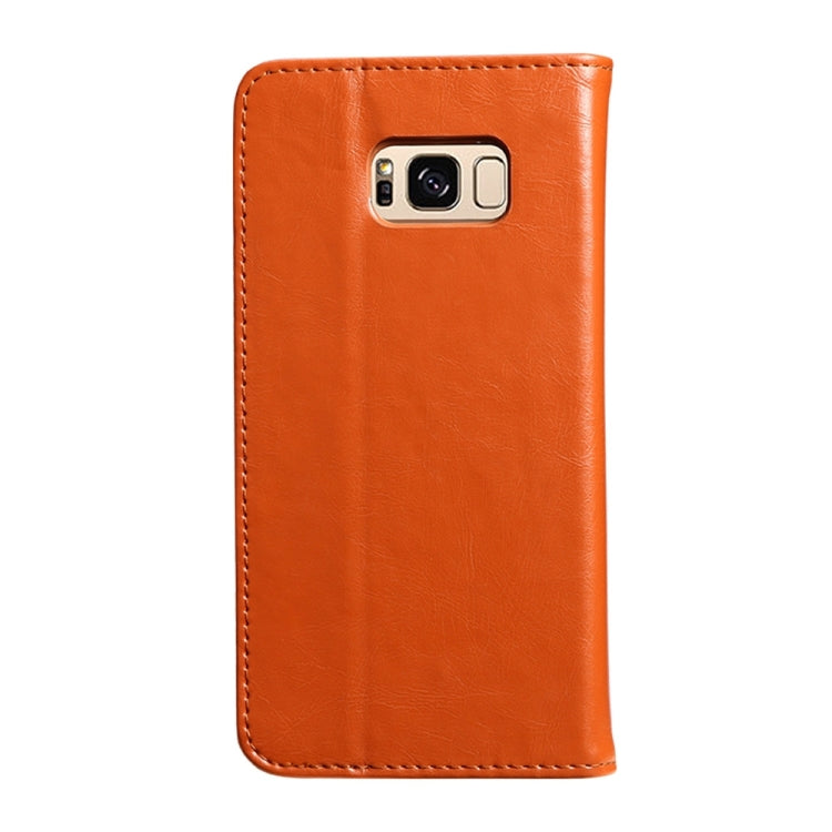 KALAIDENG ROYALE Series for Galaxy S8 + / G955 TPU Magnetic Horizontal Flip Genuine Leather Case with Card Slots & Holder