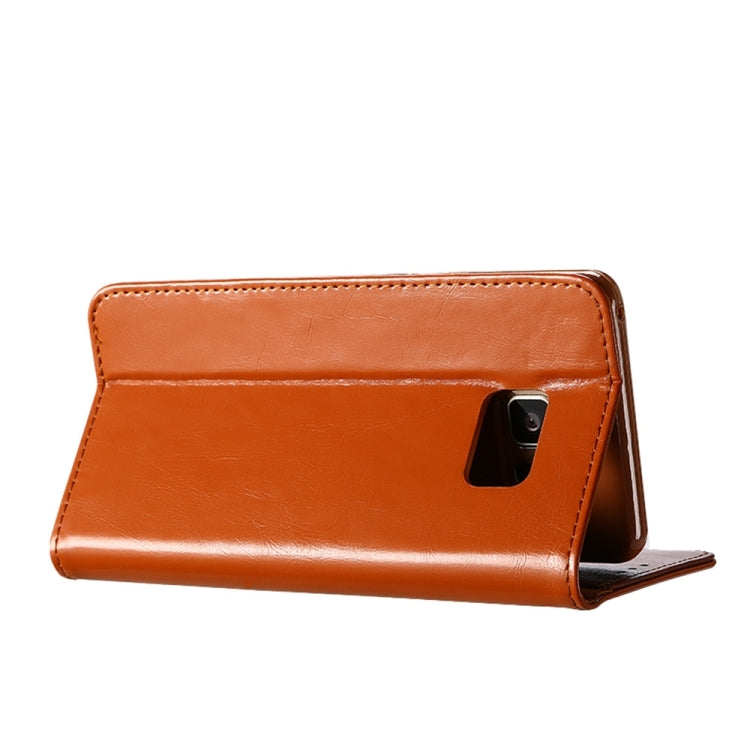KALAIDENG ROYALE Series for Galaxy S8 + / G955 TPU Magnetic Horizontal Flip Genuine Leather Case with Card Slots & Holder
