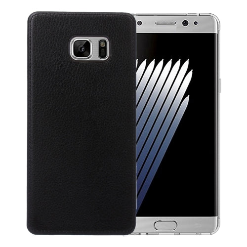 For Galaxy Note 7 / N930 Litchi Texture PU Paste Skin PC Protective Case