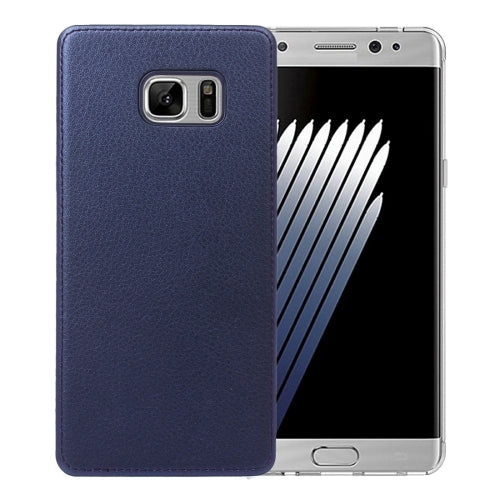 For Galaxy Note 7 / N930 Litchi Texture PU Paste Skin PC Protective Case