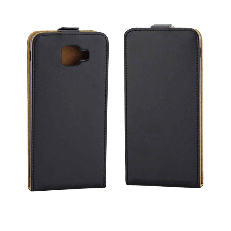 For Galaxy J7 Max Vertical Flip Business Style Leather Case Cover with Card Slot (Black)