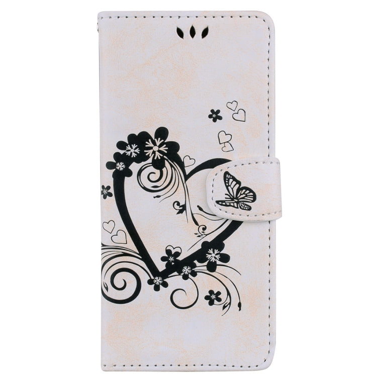 For Galaxy Note 8 Pressed Flowers Butterfly Love Pattern Horizontal Flip Leather Case with Holder & Card Slots & Wallet & Lanyard & Photo Frame