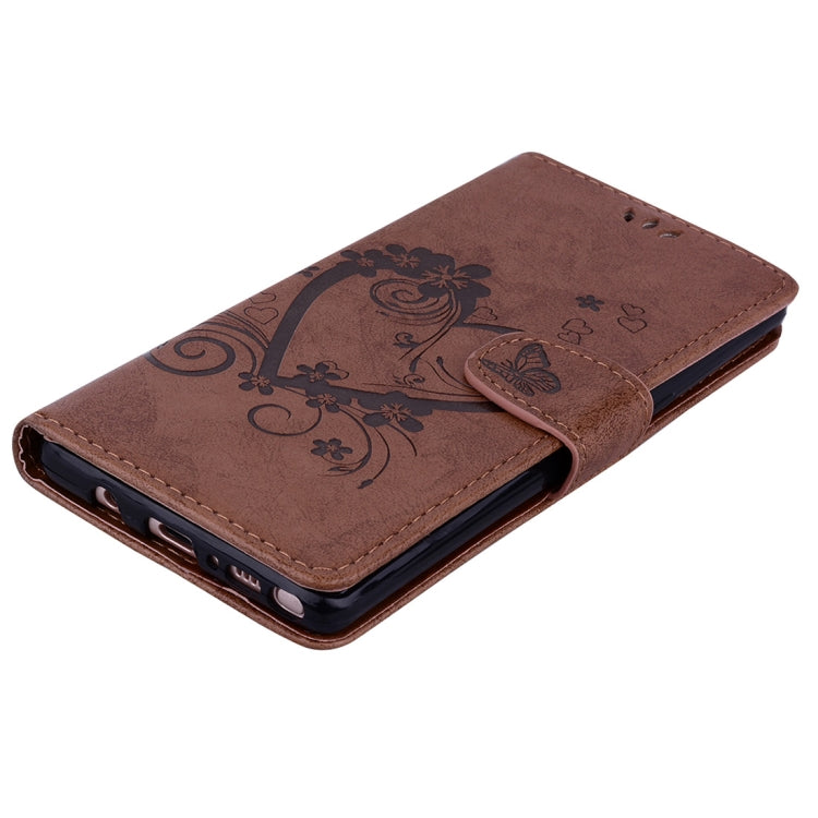 For Galaxy Note 8 Pressed Flowers Butterfly Love Pattern Horizontal Flip Leather Case with Holder & Card Slots & Wallet & Lanyard & Photo Frame