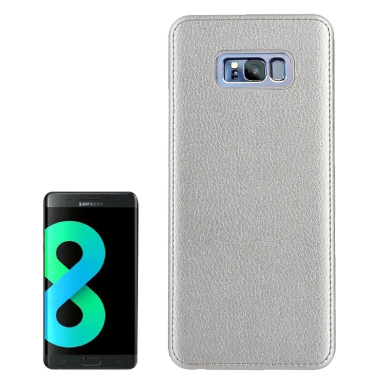 For Galaxy S8 + / G955 Litchi Texture Paste Skin PU Leather + PC Case