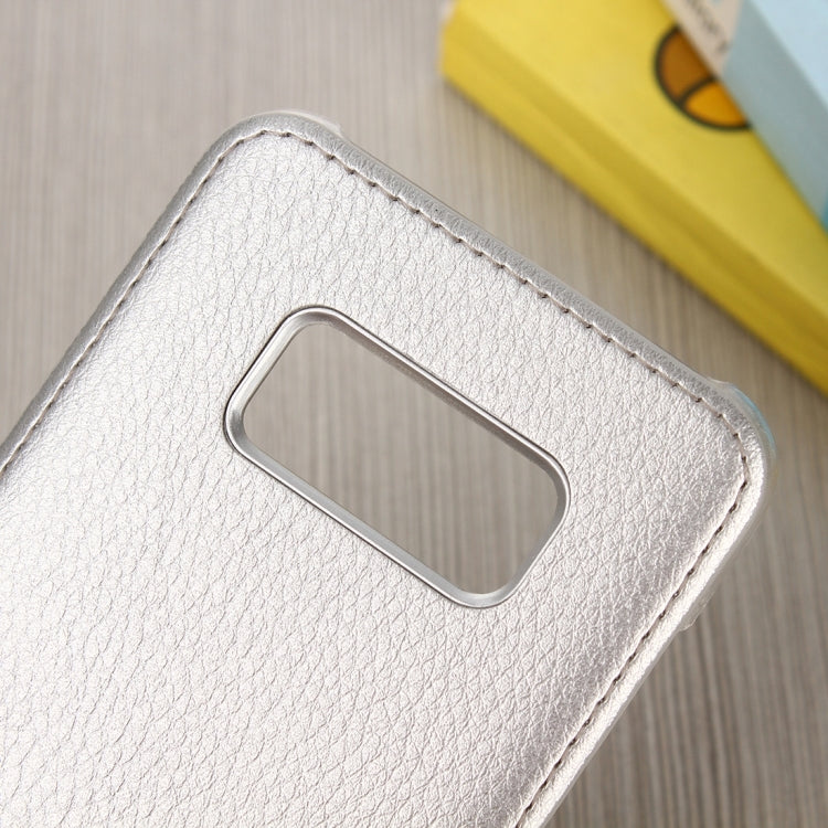 For Galaxy S8 + / G955 Litchi Texture Paste Skin PU Leather + PC Case