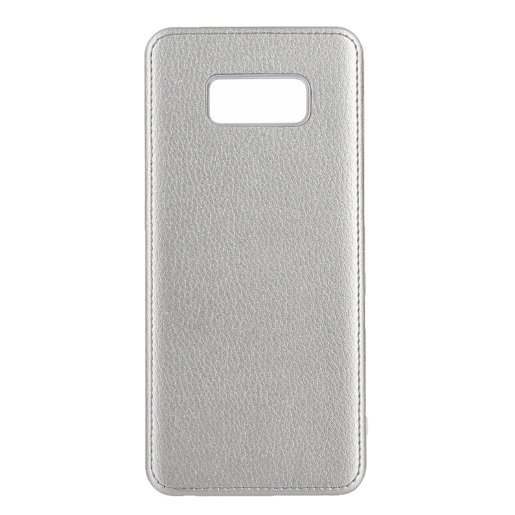For Galaxy S8 Litchi Texture Paste Skin PU Leather + PC Case