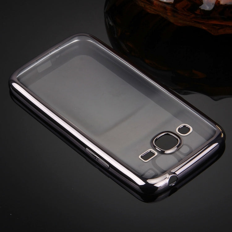 For Galaxy J2 (2016) / J210 Electroplating Transparent Soft TPU Protective Cover Case