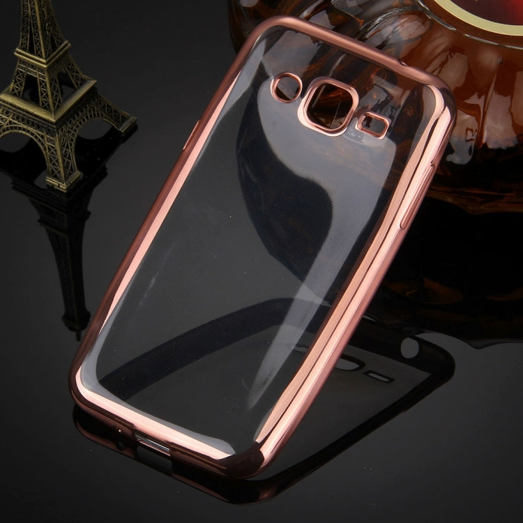 For Galaxy J2 (2016) / J210 Electroplating Transparent Soft TPU Protective Cover Case