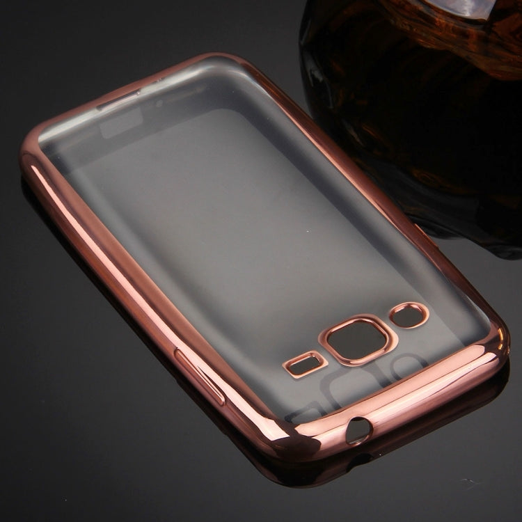 For Galaxy J2 (2016) / J210 Electroplating Transparent Soft TPU Protective Cover Case