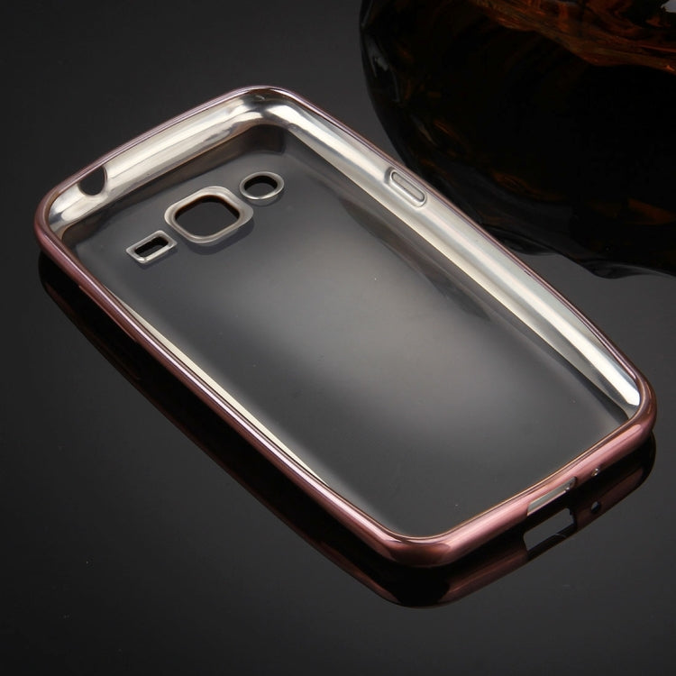 For Galaxy J2 (2016) / J210 Electroplating Transparent Soft TPU Protective Cover Case