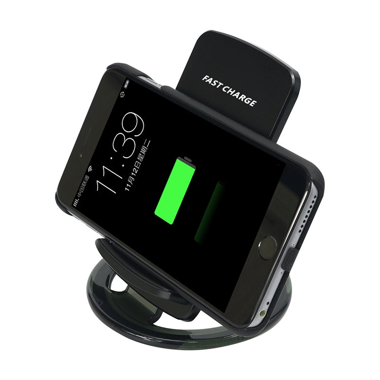 Q800 Output 5V 1.5A Qi Standard Vertical Fast Wireless Charger, Used in Support QI Sandard Phones, For iPhone, Galaxy, Huawei, Xiaomi, LG, HTC and Other Smart Phones