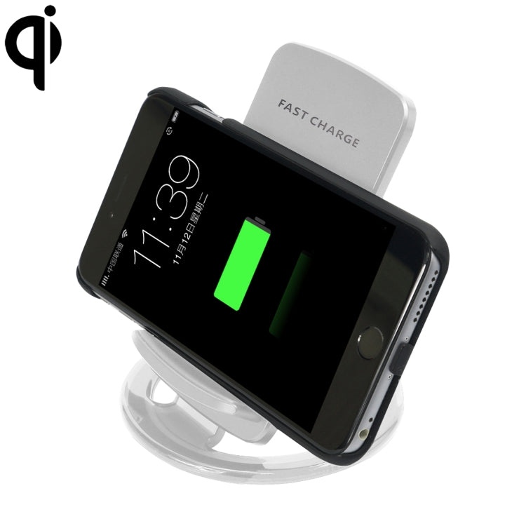 Q800 Output 5V 1.5A Qi Standard Vertical Fast Wireless Charger, Used in Support QI Sandard Phones, For iPhone, Galaxy, Huawei, Xiaomi, LG, HTC and Other Smart Phones