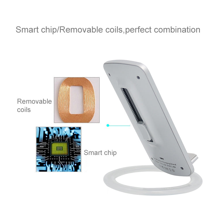 Q800 Output 5V 1.5A Qi Standard Vertical Fast Wireless Charger, Used in Support QI Sandard Phones, For iPhone, Galaxy, Huawei, Xiaomi, LG, HTC and Other Smart Phones
