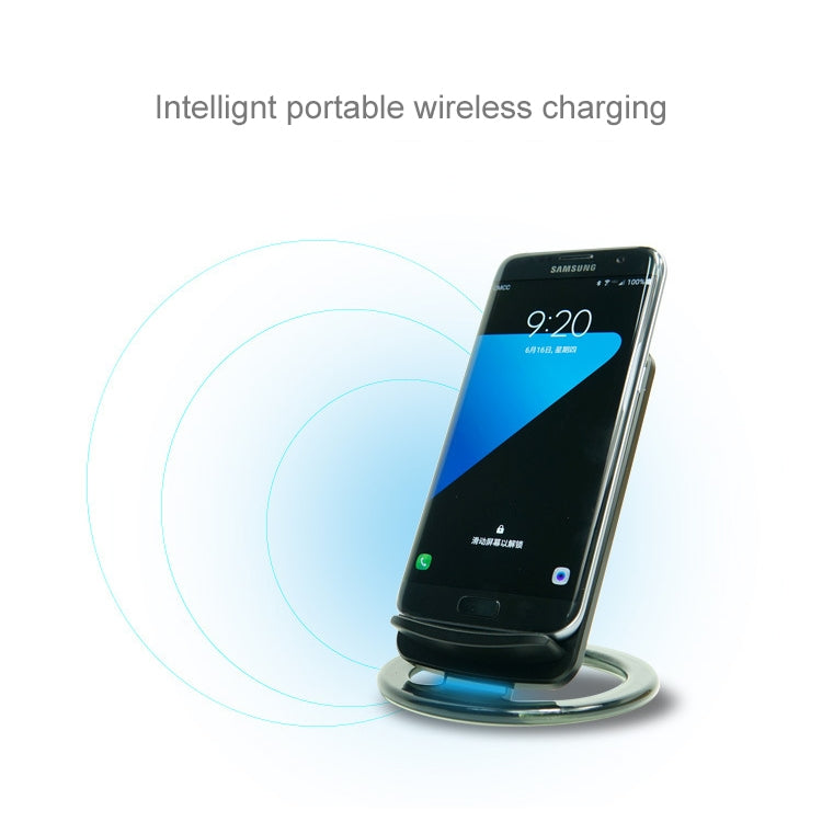 Q800 Output 5V 1.5A Qi Standard Vertical Fast Wireless Charger, Used in Support QI Sandard Phones, For iPhone, Galaxy, Huawei, Xiaomi, LG, HTC and Other Smart Phones
