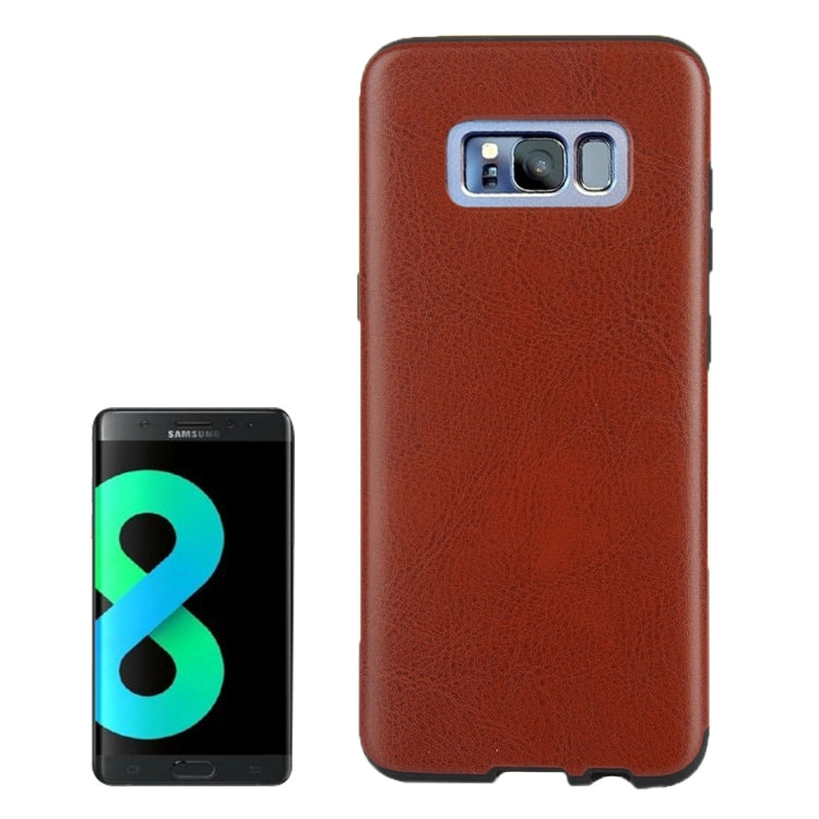 For Galaxy S8 Crazy Horse Texture PU Leather Protection Back Cover Case
