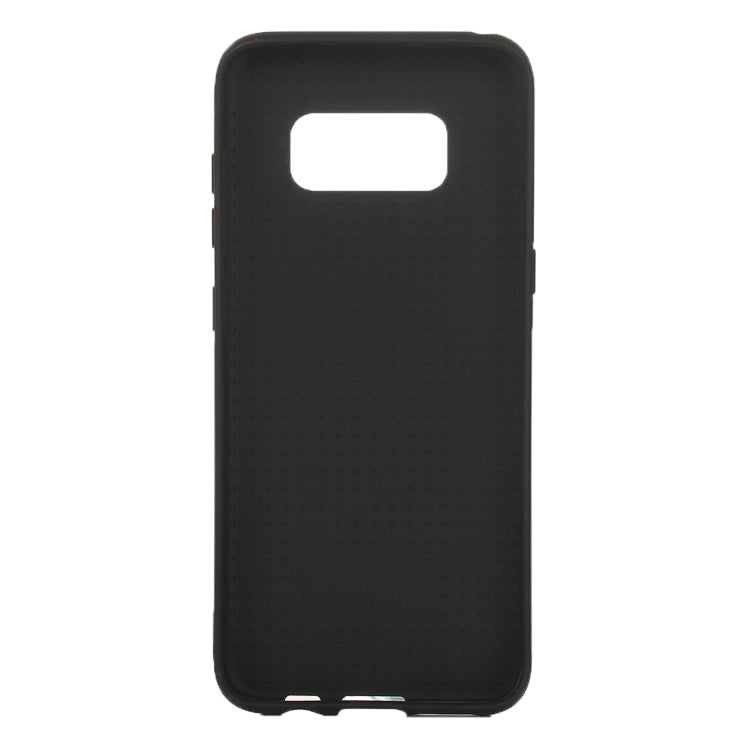 For Galaxy S8 + / G955 Carbon Fibre Texture PU Leather Protection Back Cover Case