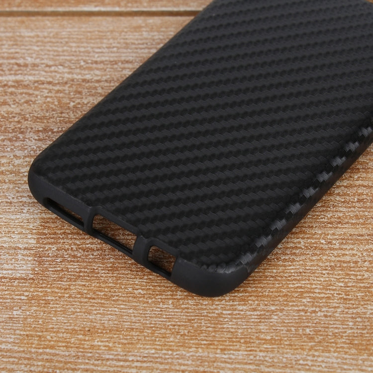 For Galaxy S8 Carbon Fibre Texture PU Leather Protection Back Cover Case