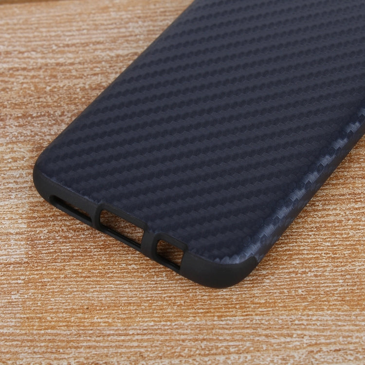 For Galaxy S8 Carbon Fibre Texture PU Leather Protection Back Cover Case