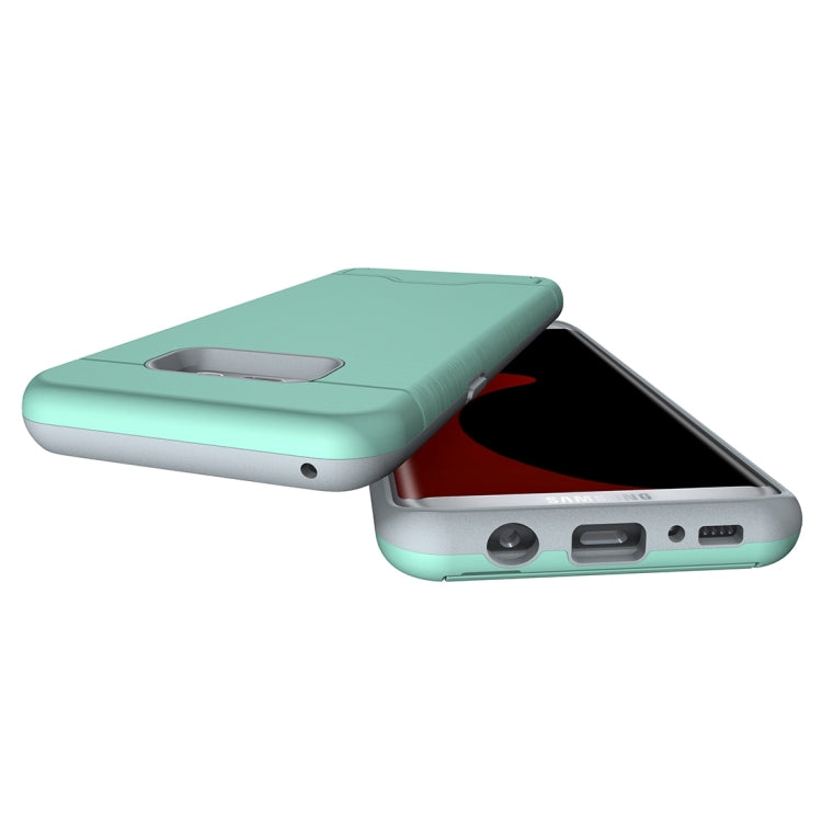 For Galaxy S8 + / G955 Brushed Texture Separable PC + TPU Protective Combination Back Case with Holder & Card Slot