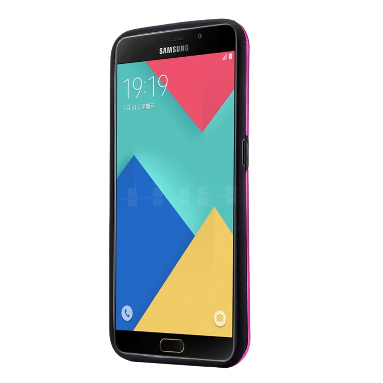 MOTOMO for Galaxy A9 (2016) / A900 Brushed Texture Metal + TPU Protective Case
