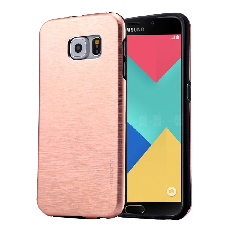MOTOMO for Galaxy A9 (2016) / A900 Brushed Texture Metal + TPU Protective Case