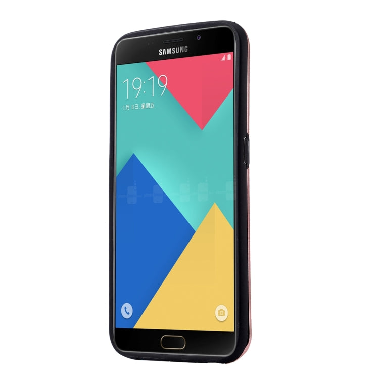MOTOMO for Galaxy A9 (2016) / A900 Brushed Texture Metal + TPU Protective Case