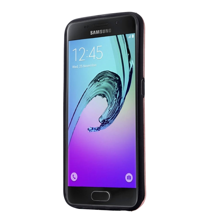 MOTOMO for Galaxy A3 (2016) / A310 Brushed Texture Metal + TPU Protective Case