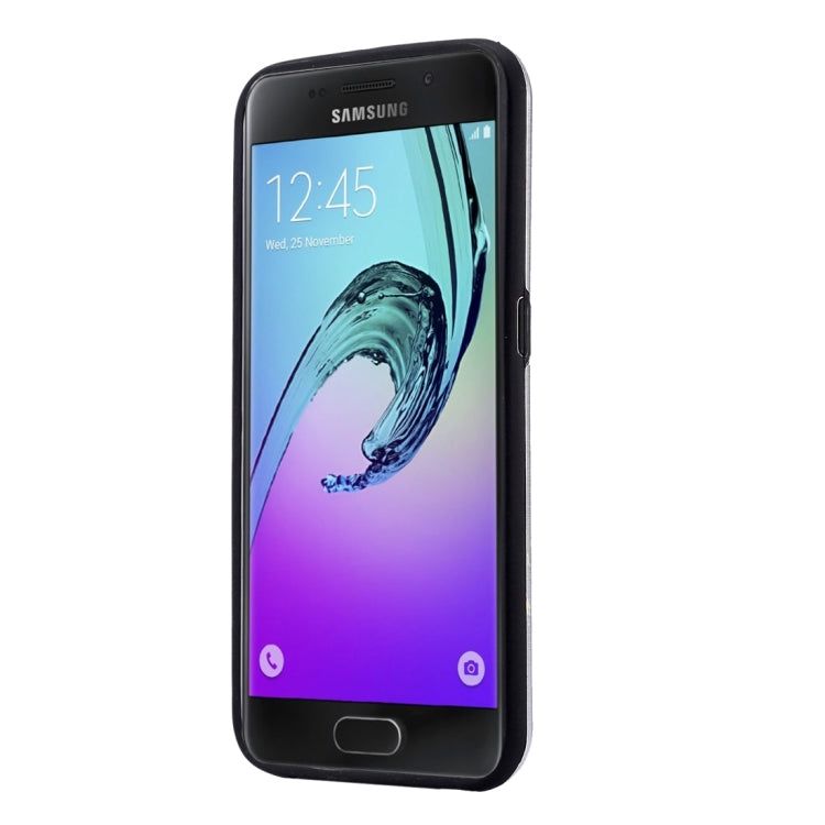 MOTOMO for Galaxy A3 (2016) / A310 Brushed Texture Metal + TPU Protective Case