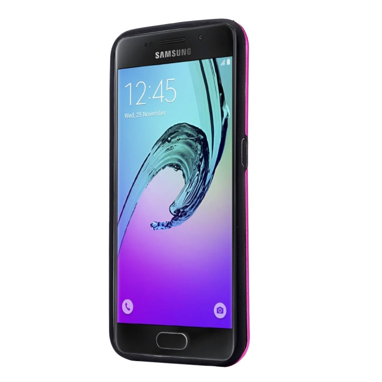 MOTOMO for Galaxy A5 (2016) / A510 Brushed Texture Metal + TPU Protective Case