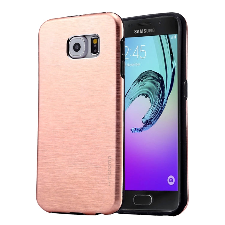 MOTOMO for Galaxy A7 (2016) / A710 Brushed Texture Metal + TPU Protective Case