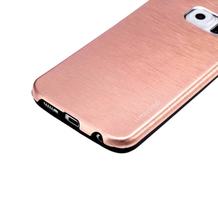 MOTOMO for Galaxy A7 (2016) / A710 Brushed Texture Metal + TPU Protective Case