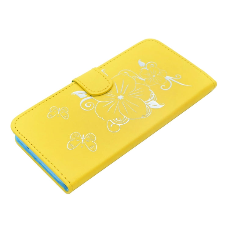 For Galaxy S6 / G920 Bronzing Butterfly Pattern Horizontal Flip PU Leather Case with Holder & Card Slots & Wallet