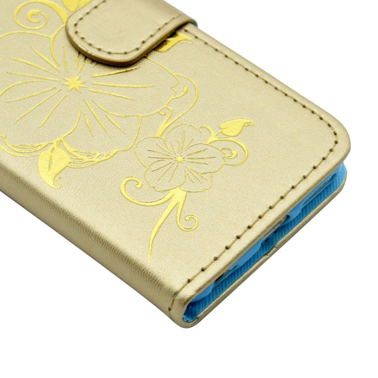 For Galaxy S7 / G930 Bronzing Butterfly Pattern Horizontal Flip PU Leather Case with Holder & Card Slots & Wallet