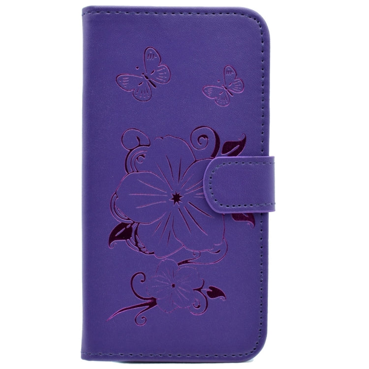 For Galaxy J5 (2016)  / J510 Bronzing Butterfly Pattern Horizontal Flip PU Leather Case with Holder & Card Slots & Wallet
