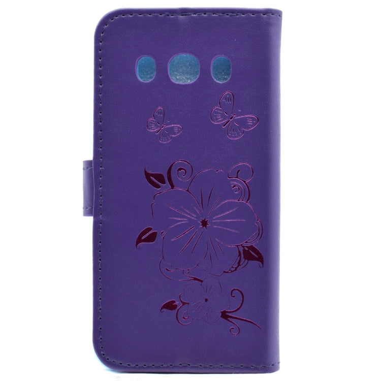 For Galaxy J5 (2016)  / J510 Bronzing Butterfly Pattern Horizontal Flip PU Leather Case with Holder & Card Slots & Wallet