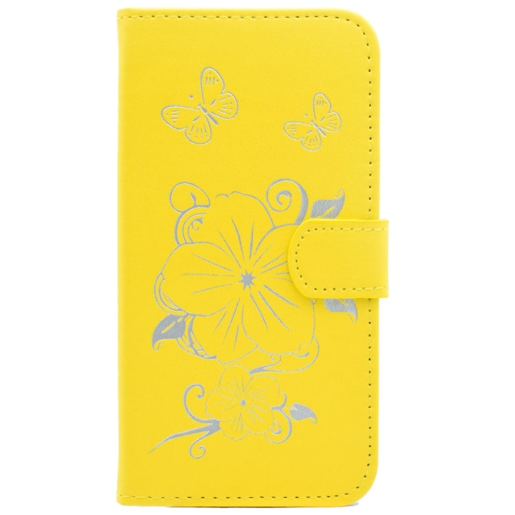 For Galaxy J5 (2016)  / J510 Bronzing Butterfly Pattern Horizontal Flip PU Leather Case with Holder & Card Slots & Wallet