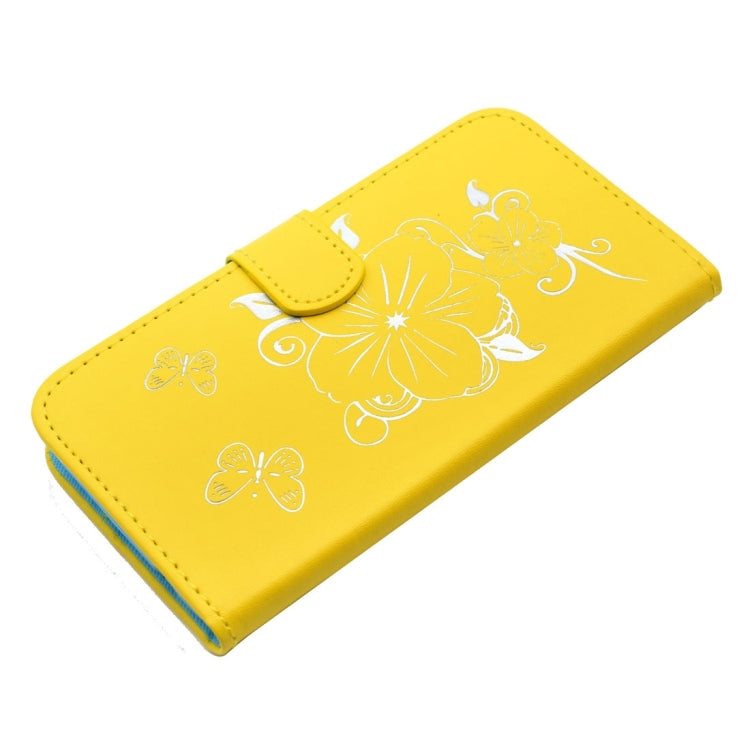 For Galaxy J5 (2016)  / J510 Bronzing Butterfly Pattern Horizontal Flip PU Leather Case with Holder & Card Slots & Wallet
