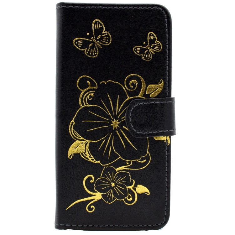 For Galaxy A3 (2016) / A310 Bronzing Butterfly Pattern Horizontal Flip PU Leather Case with Holder & Card Slots & Wallet